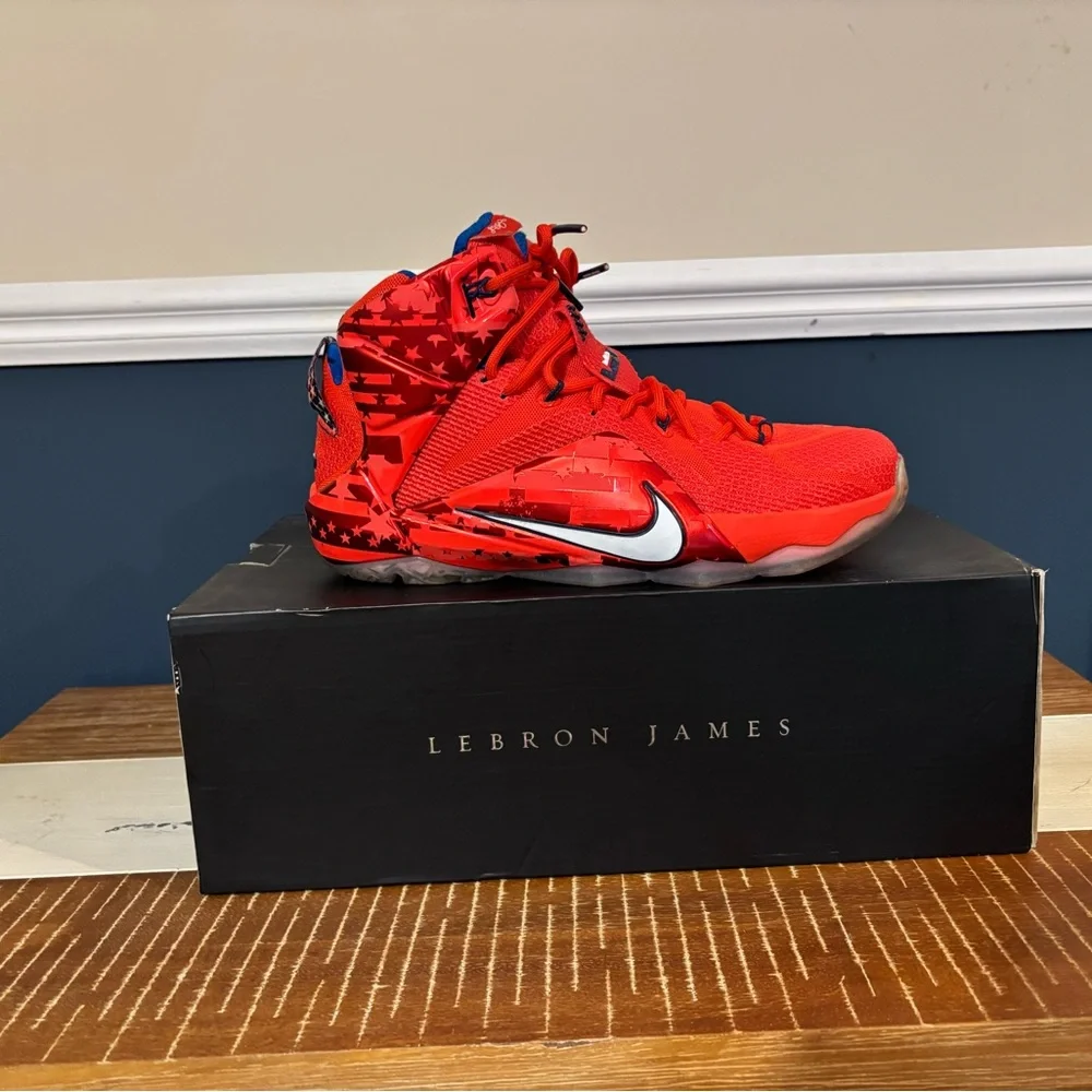 LeBron XII Independence Day Sneakers - Picture 2 of 8